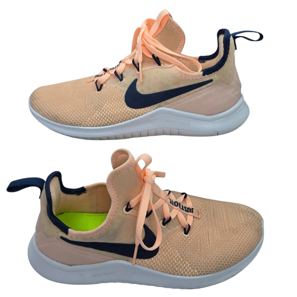 Nike Free TR 8 Womens Training Shoes Peach Navy 942888-800 Size 6.5
